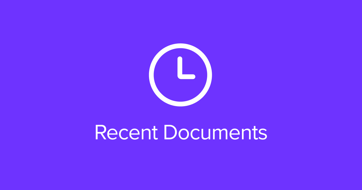 Recent Documents Web Part in SharePoint | LookBook 365