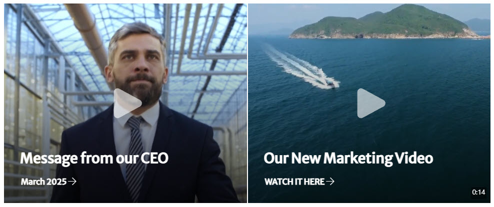 Hero Web Part Tiles with embedded Videos