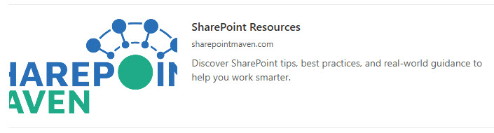 Link Web Part Embedded on a Page