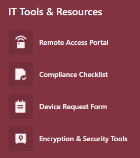 Quick Links Example Compact Layout