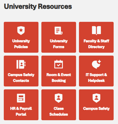 Quick Links Example Tiles Layout