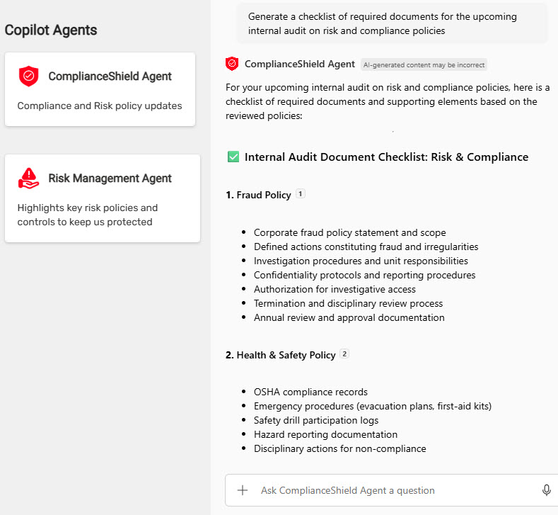 Agent Link with Copilot Agent