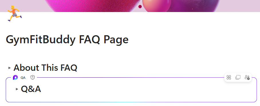 FAQ Loop Q&A Component