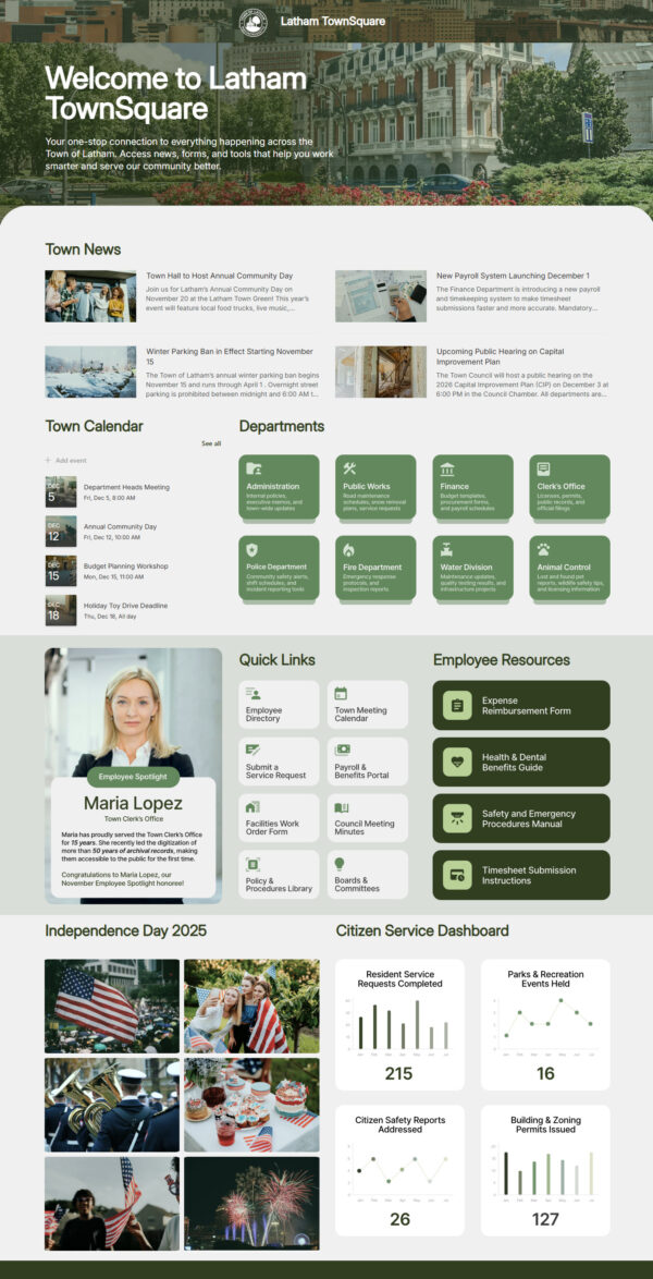 Intranet Homepage Examples | LookBook 365
