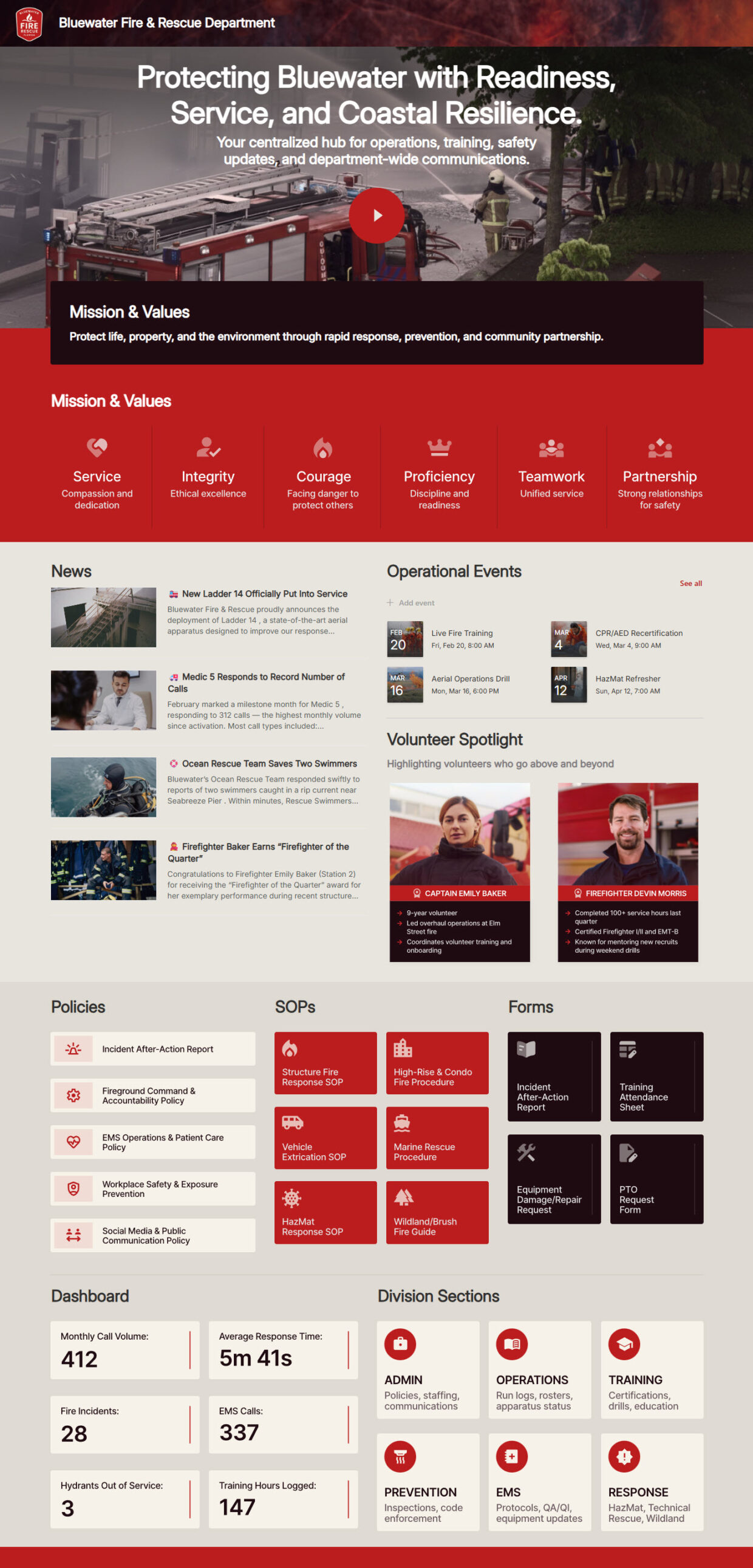 Fire Department Homepage