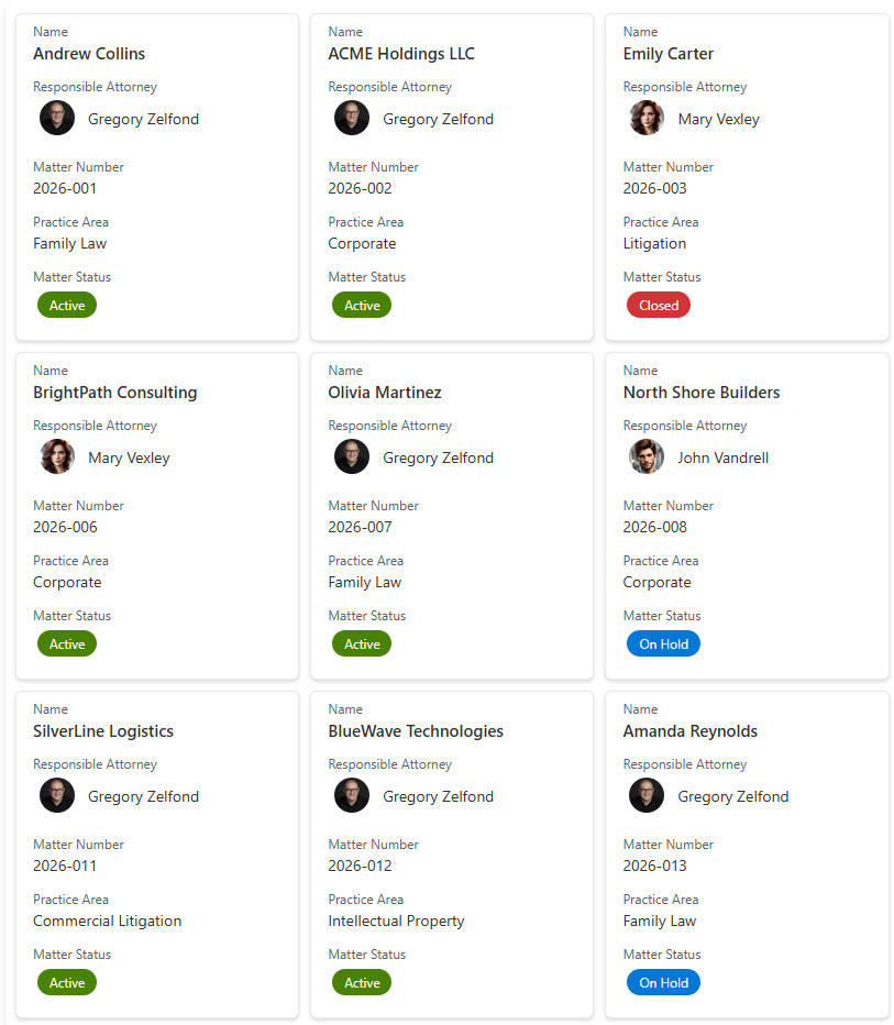 Legal Matters Gallery View