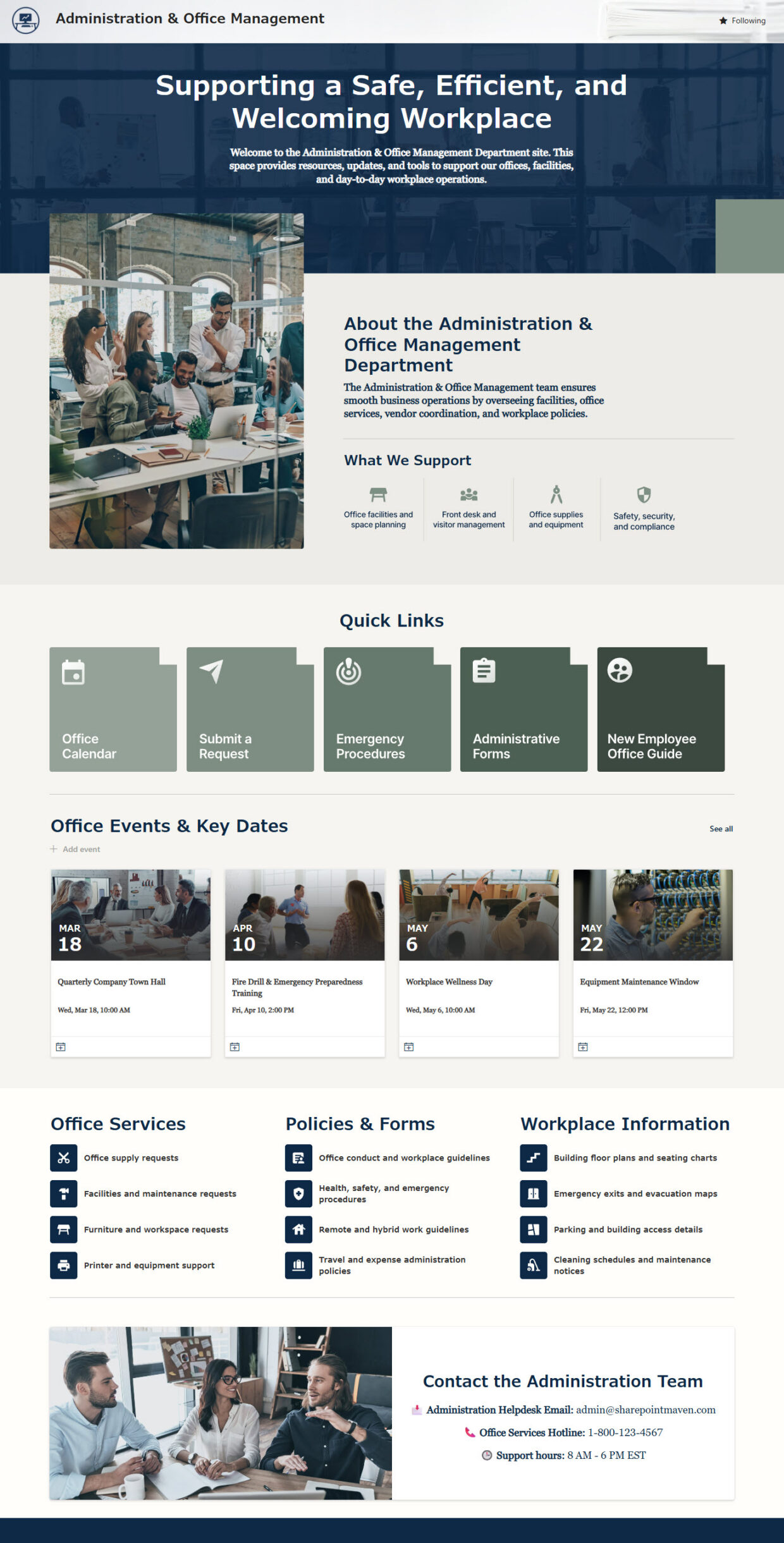 Administration & Office Management Homepage