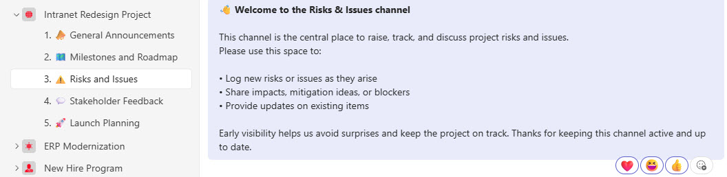 Teams Channel Communication