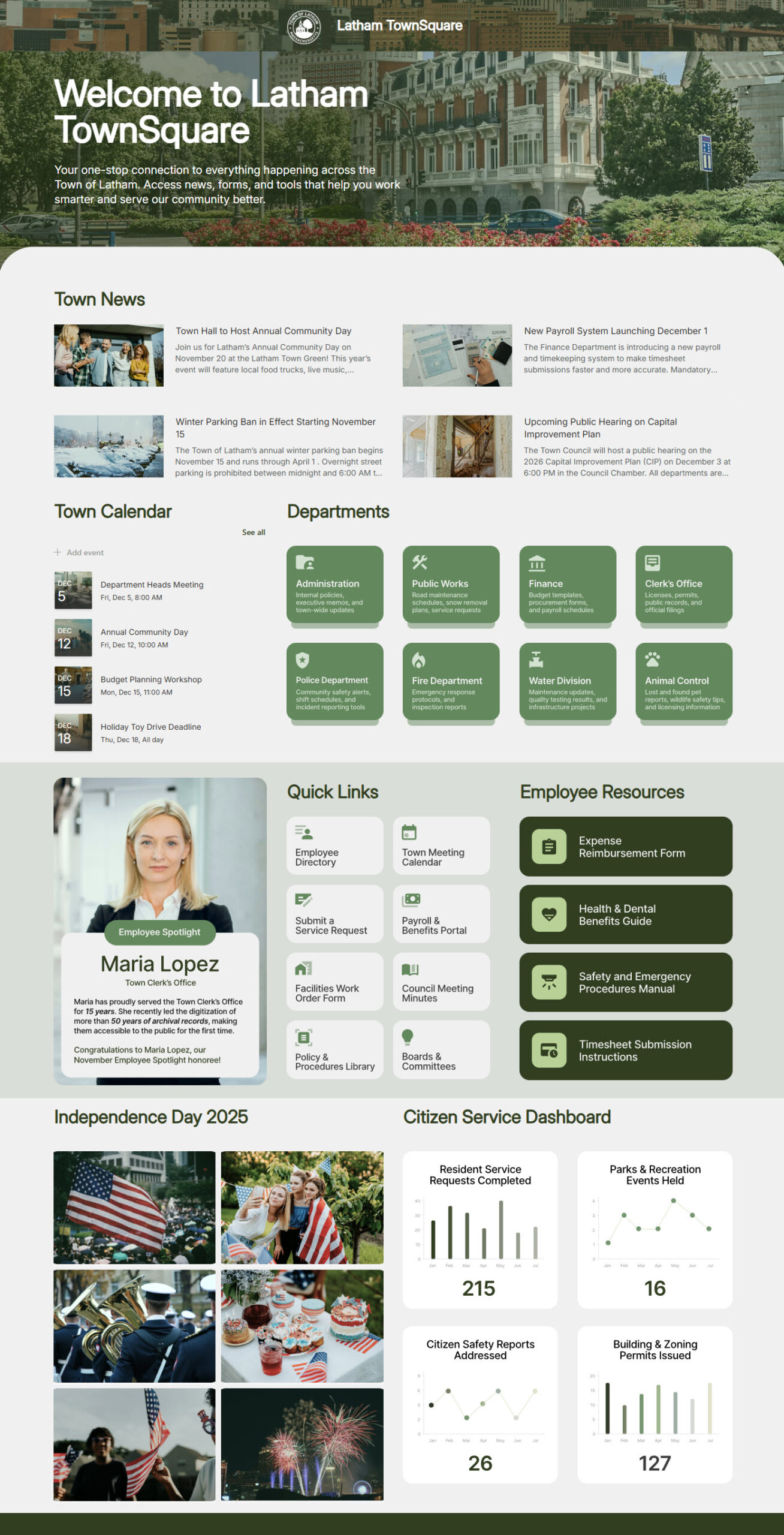 Government Intranet in SharePoint