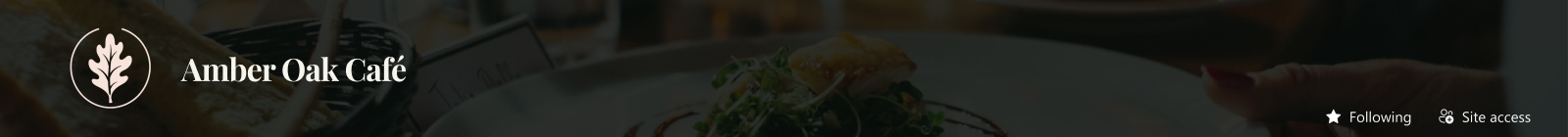 Restaurant Chain Intranet Branded Header