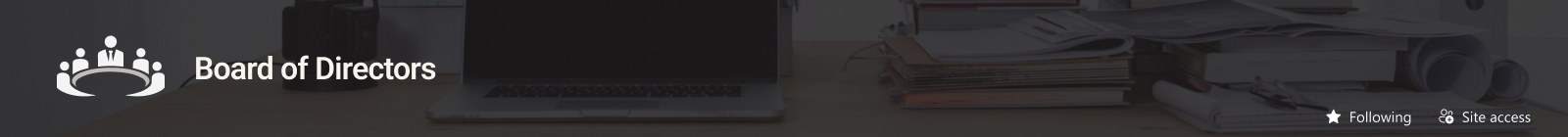 Board of Directors Site Header