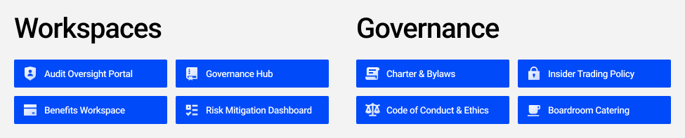 Board of Directors Quick Links