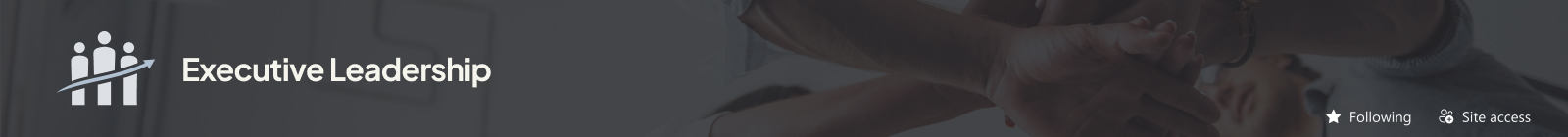 Executive Leadership Team Site Header