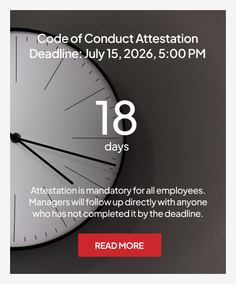 Risk & Compliance Department Countdown Timer