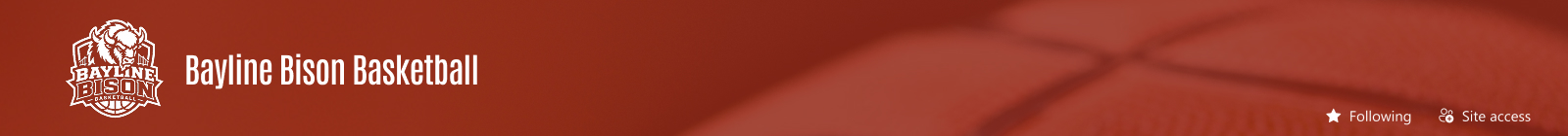 Sports Team Intranet Header
