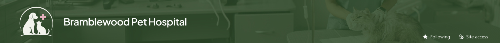 Veterinary Clinic Intranet Header