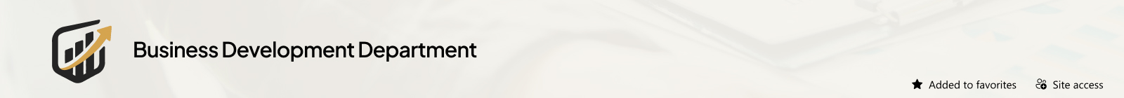 Business Development Department Header