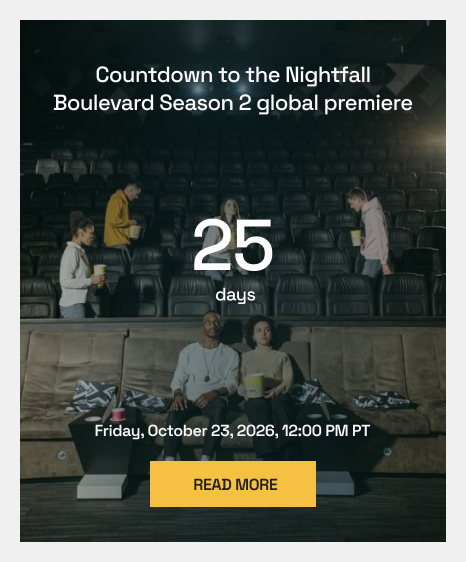 Entertainment/Media Company Intranet Countdown Timer