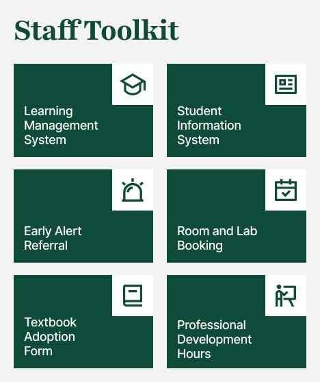 Community College Intranet Staff Toolkit Links