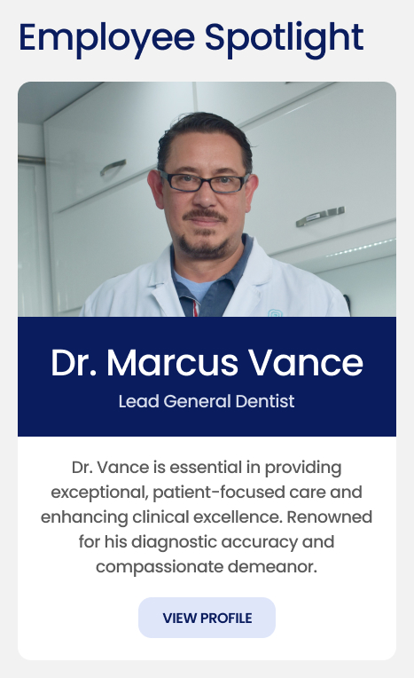 Dental Group Intranet Employee Spotlight