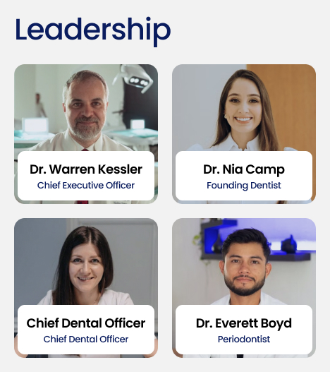 Dental Group Intranet Leadership Board