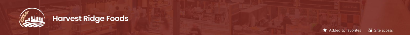 Food and Beverage Intranet Header