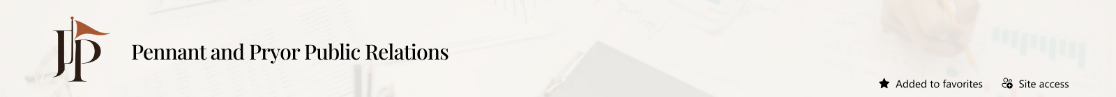 Public Relations Agency Intranet Header