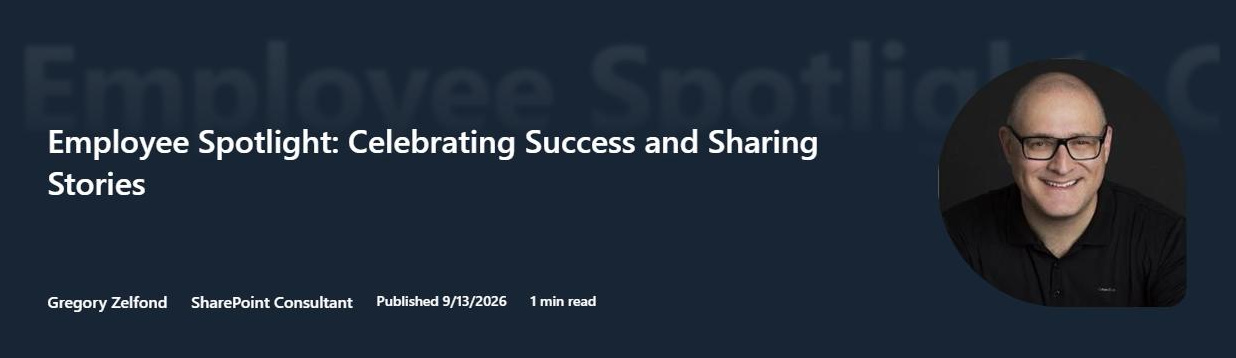 SharePoint Banner web part in the Author layout