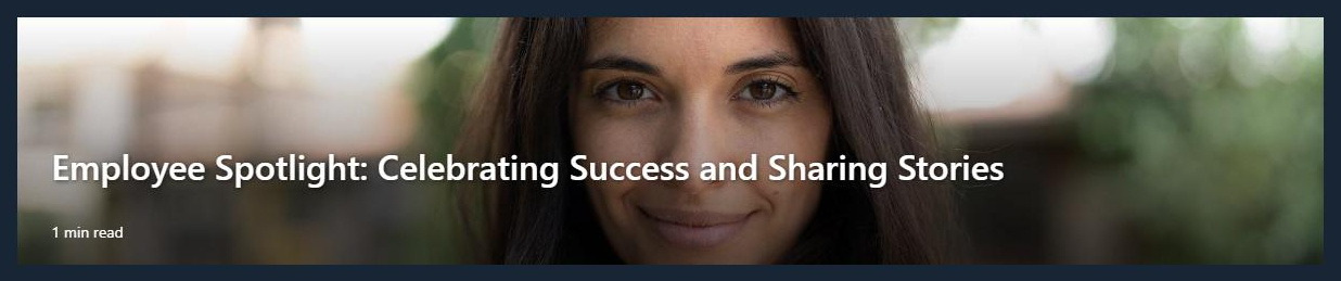 SharePoint Banner web part in the Image and heading layout