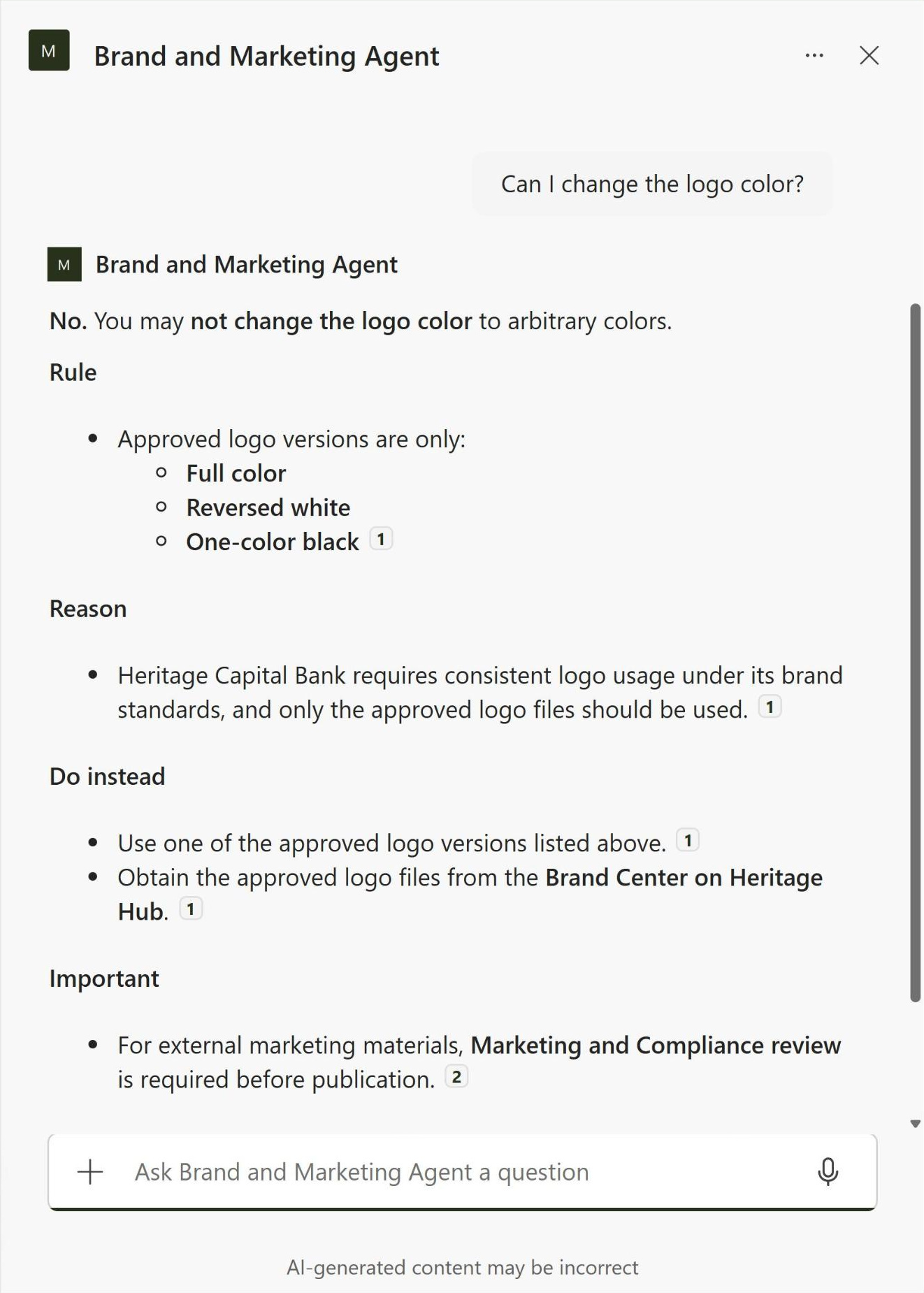 Brand and Marketing Agent Chat