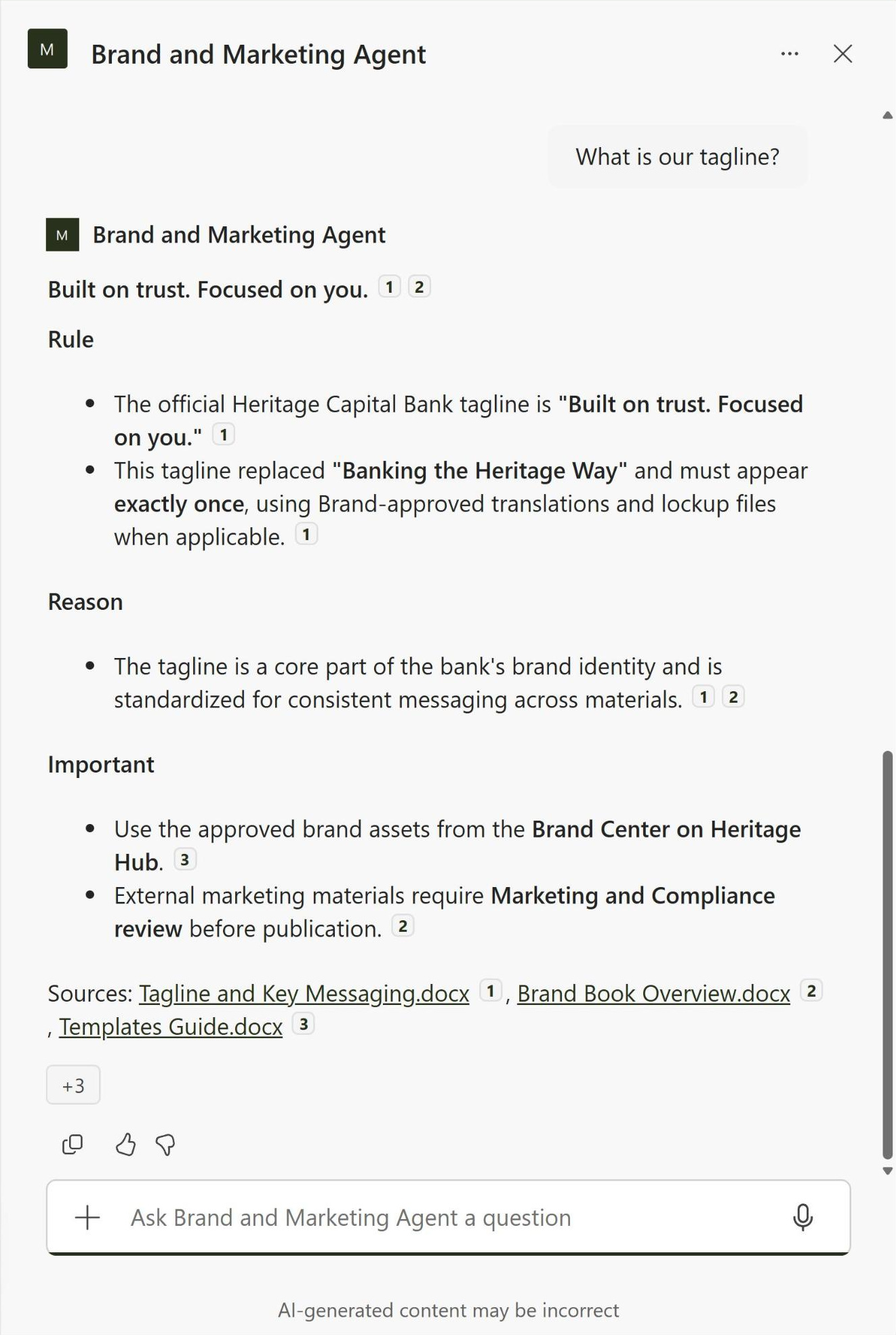 Brand and Marketing Agent Chat