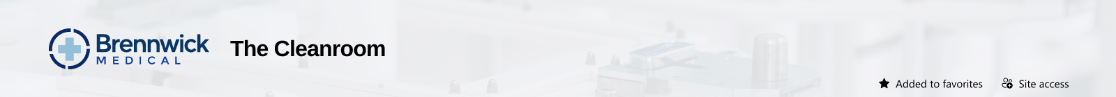 Medical Device Manufacturer Intranet Header