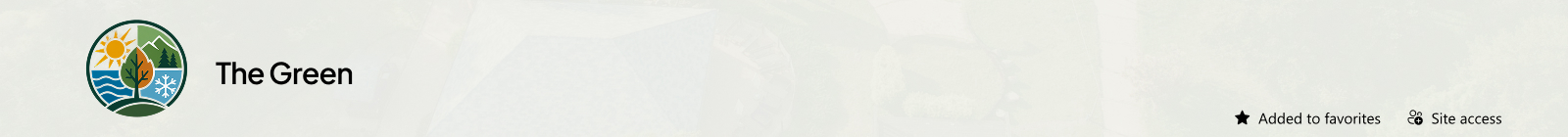 Parks and Recreation Department Intranet Header