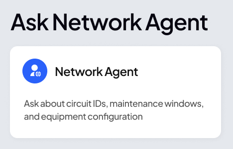 Telecom Provider Intranet Ask Network Agent (Copilot AI)